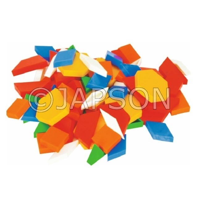 Pattern Blocks, Plastic for School Maths Lab Pattern Blocks, Plastic for School Maths Lab